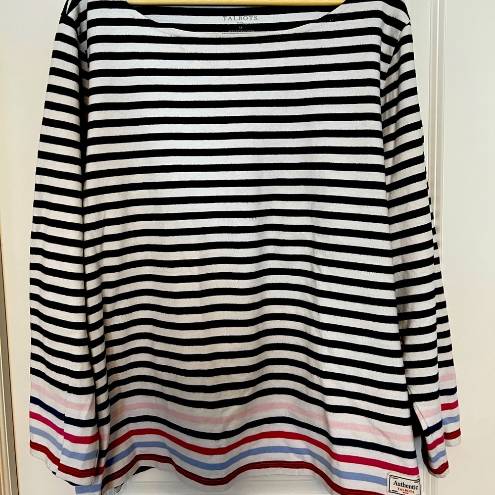 Talbots striped top